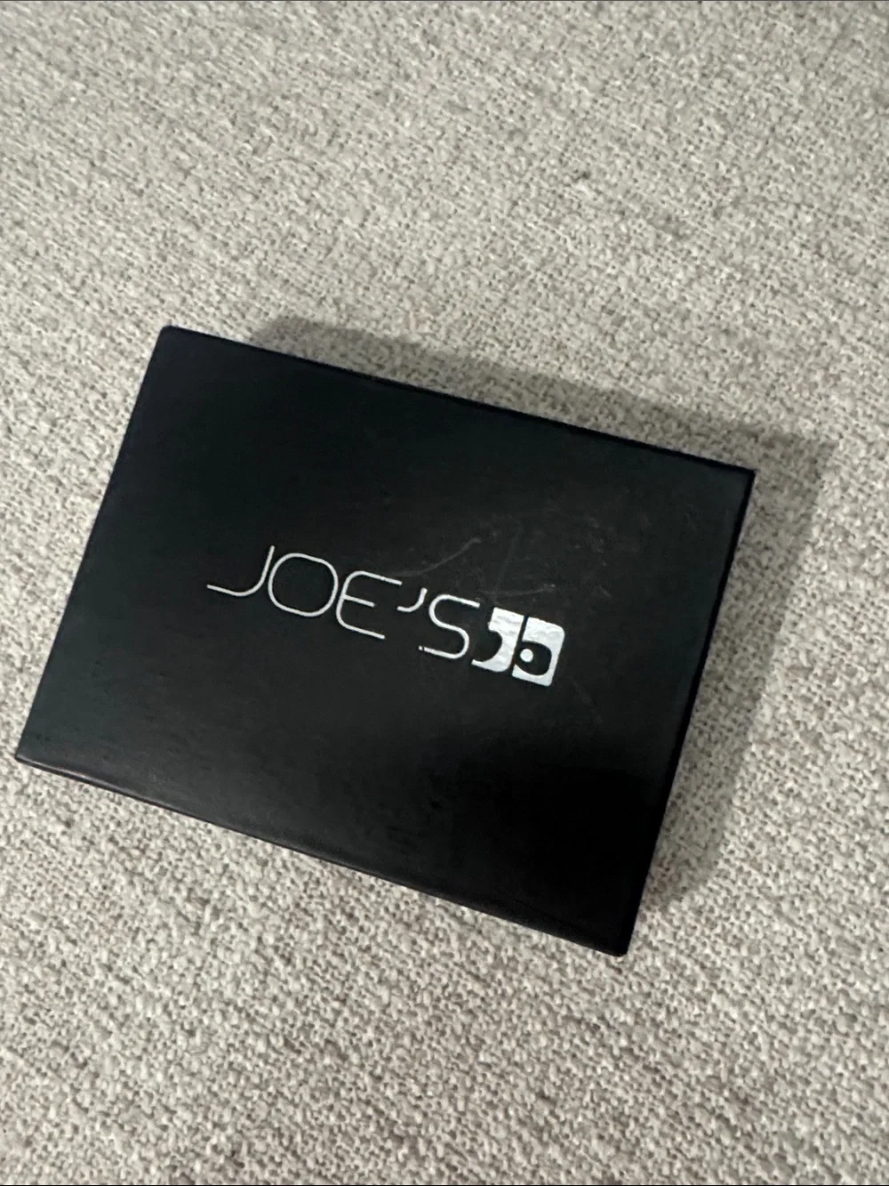 Joe's Jeans Denim Zip Wallet - Blue with Brown Trim